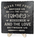 Bless The Food Laser Engraved Slate Trivet