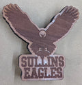 Sullins Eagles Cedar Wood Refrigerator Magnet