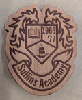 Sullins Academy Shield Cedar Wood Refrigerator Magnet