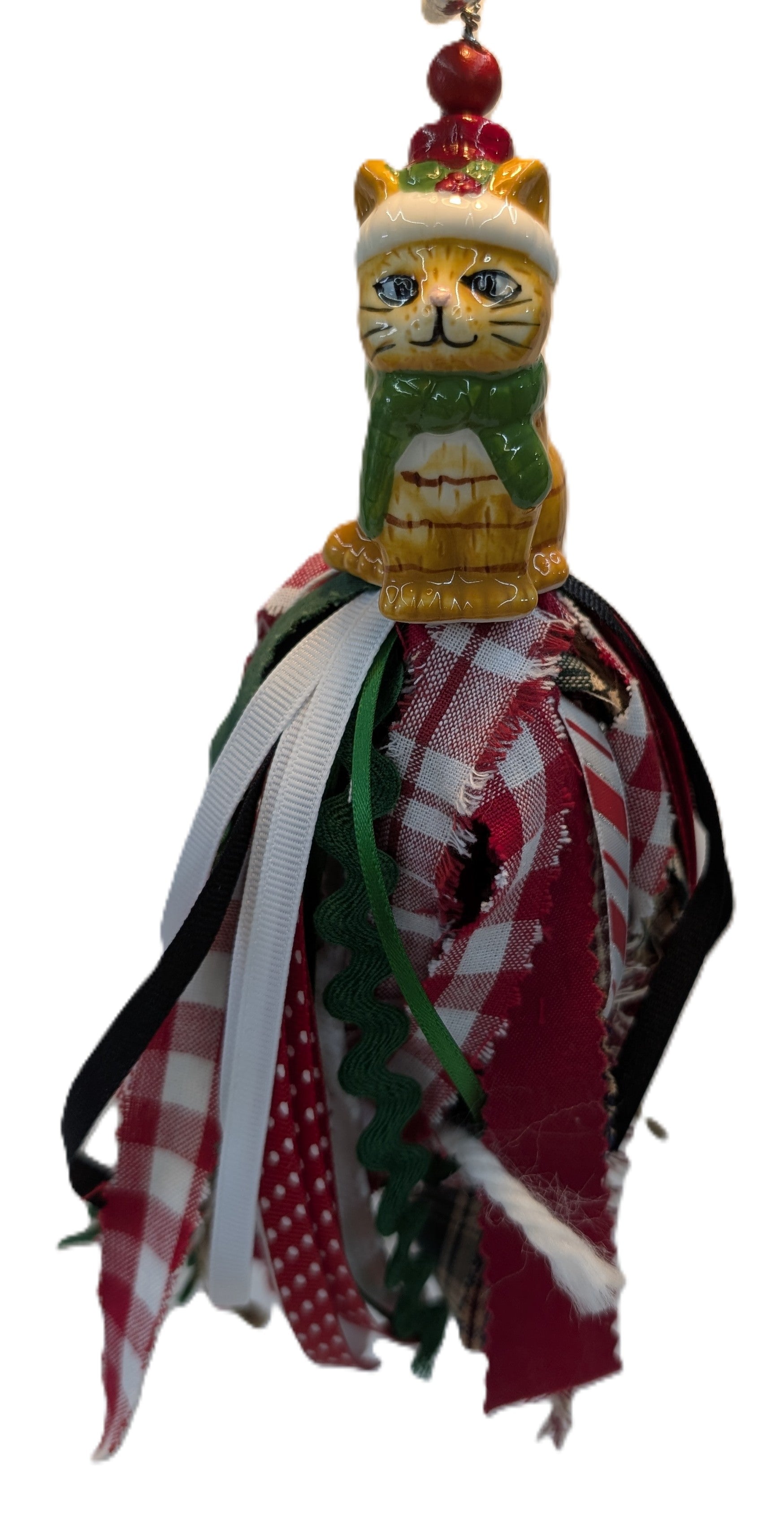 Yellow Cat Salt Shaker Tassel