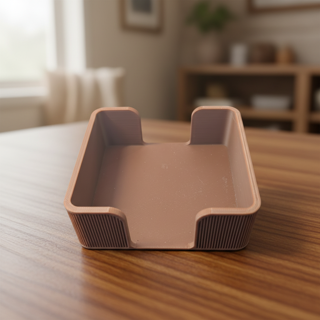 Brown Square Coaster Holder Enhanced Background