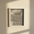 Heaven Shadow Box Silver on Wall