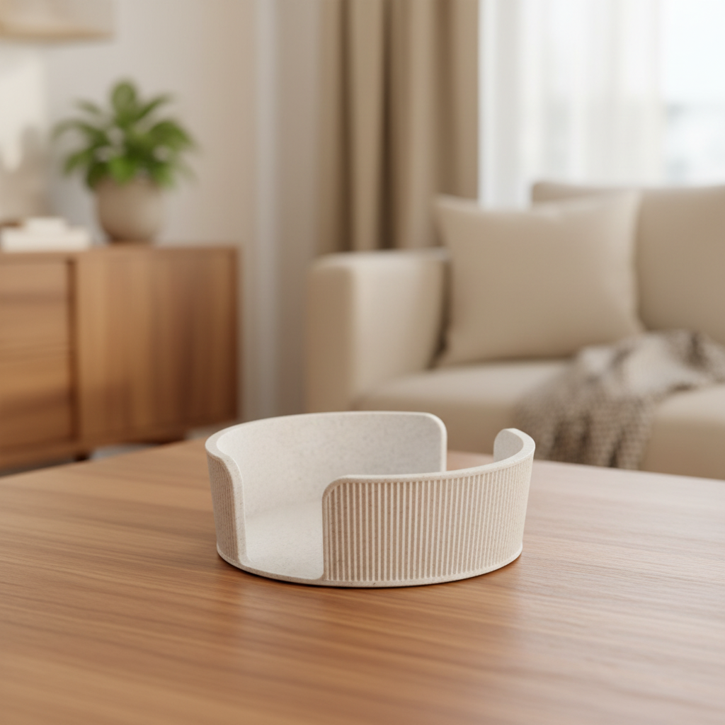 Marble Coaster Holder Enhanced Background