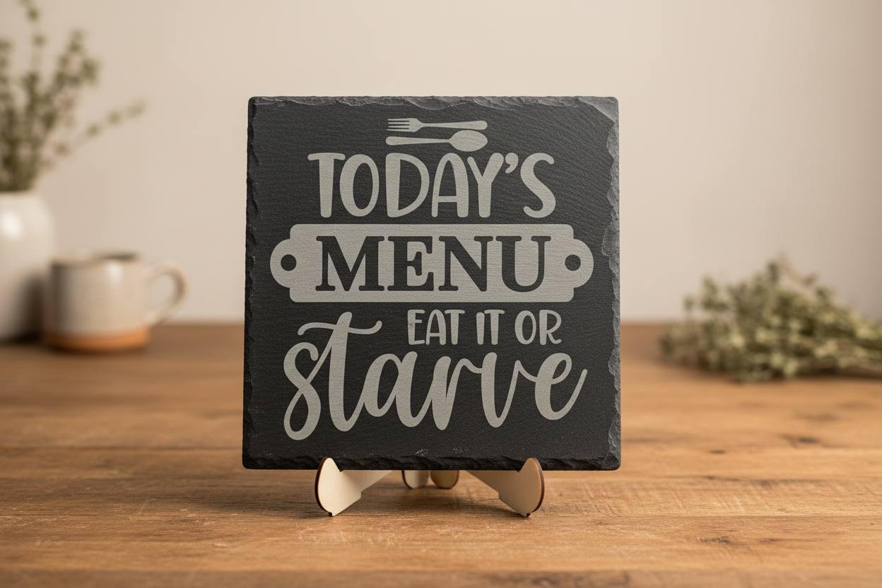 Today's Menu Slate Trivet