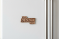 Zoomed Cedar Magnet with Fridge Handle